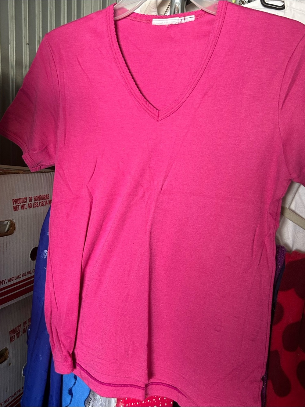 Women’s Vintage Pink V-Neck Top. Rarely Worn